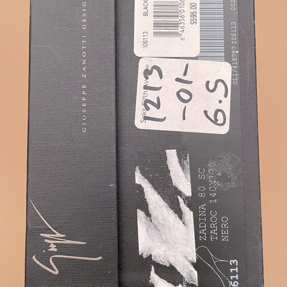 Giuseppe Zanotti Design Zadina Black Velvet Heels Pumps 6.5 36.5 - Picture 7 of 7